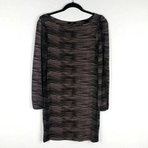 Tart Women's Striped Long Sleeve Dress Built In Bra Comfortable Dress